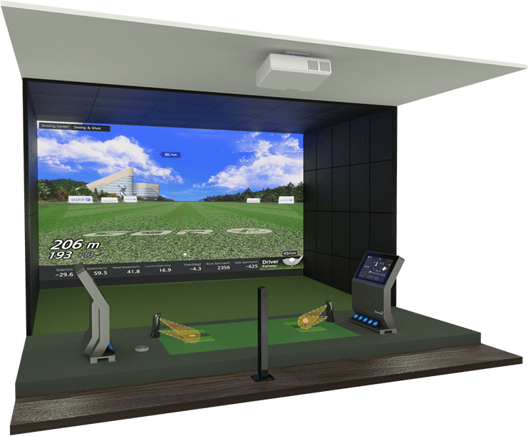 GDR Plus compact golf simulator — NexSwing Bangkok